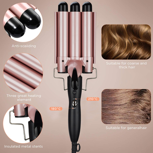 LIDOW Máy Uốn Tóc Bằng Điện 3 Thùng Tiện Dụng Chất Lượng Cao Chuyên Nghiệp Máy Uốn Tóc Xoăn Máy Uốn Tóc 3 Thùng Lượn Sóng - Product Image 3