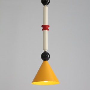 Lampe suspendue de style moderne minimaliste Memphis, design vintage coloré pour chambre d'enfant, bureau, couloir, éclairage d'ambiance - Product Image 2