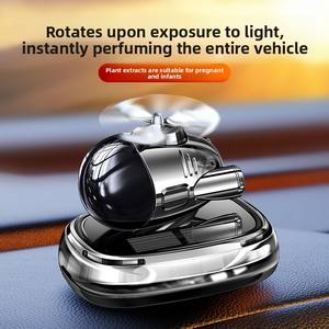 Nouveau style diffuseur d'air rotatif solaire Q-Style pour console centrale de voiture, ornement de décoration intérieure haut de gamme - Product Image 5