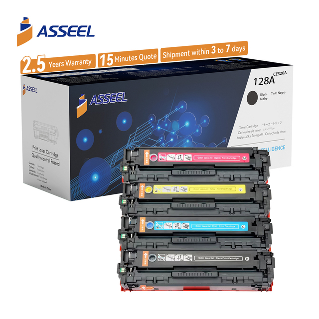 Toner Compatible 128A CE320A CE321A CE322A CE323A Printer Toner Cartridge for HP LaserJet Pro CP1521/CP1522/CP1523/ CP1525