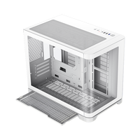 GAMEMAX-HYPE-M Factory OEM/ODM White Mid Tower Micro ATX PC Case Curved Glass Panel Stock Gaming ATX PSU