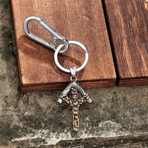 Retro Rune <b>Keychain</b> Two Tone Metal Letter Pendant Zinc Alloy Unisex Gift Charm - Product Image 4