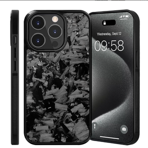 Custodia per telefono in fibra di carbonio a grana grossa 2026, alla moda, per <span class=keywords><strong>iPhone</strong></span> 18/17/16/15 Pro/Pro Max - Product Image 6