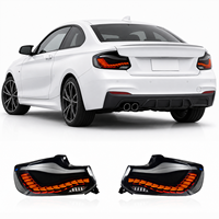 Feux arrière dynamiques séquentiels à lentille fumée pour BMW Série 2 F22 F23 2014-2021, Plug and Play, puces 3014, clignotants ambrés dynamiques