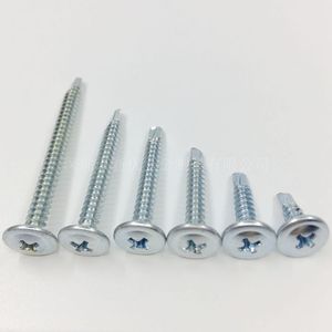 Tapping <b>Screws</b> M4.2x13 To 50mm Phillips Head Round Washer Zinc Plated For Metal Fastening - Product Image 1