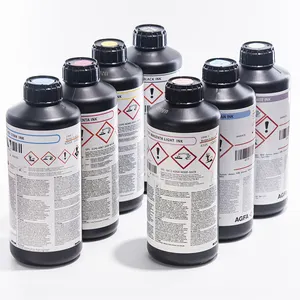 Fabrik Direkt Verkauf Original Belgischen Agfa UV Tinte Für Industrielle Druckkopf Mit Gelb Farbe AGFA UV Tinte