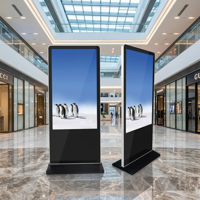2026 New Advertising Machine 86 Inch 4K Full-Screen Vertical Advertising Poster Display Digital Advertising Board for Indoor Use