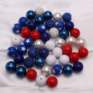 Collar personalizado pulsera acrílico cuentas gruesas Diy 20mm mezcla de cuentas de colores para la fabricación de joyas chico redondo <span class=keywords><strong>Bubblegum</strong></span> cuentas para pluma - Product Image 4