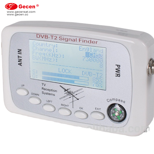 DVB-T2 Digital Terrestrial signal Finder Meter Antenna Meter