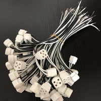 G10q Socket 250v 660w Support de lampe en céramique OEM Personnaliser Longueur de câble