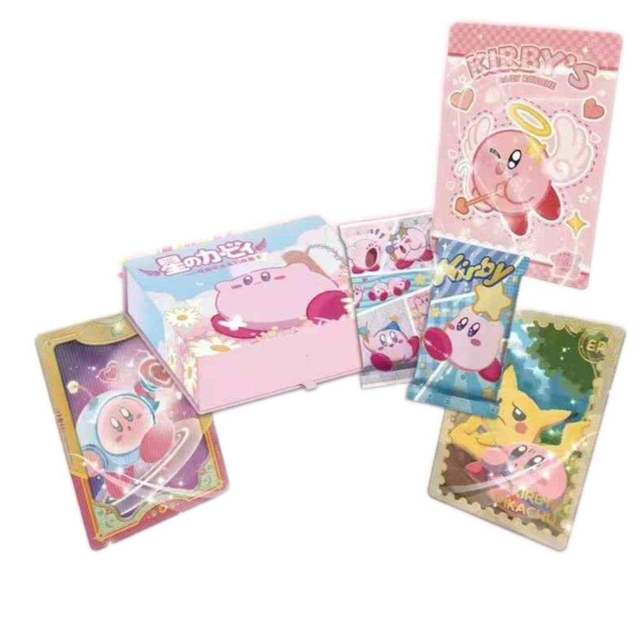 Kirby Anime Card for Children Fantasy Action Cartoon Cute Star Characters Rare Limited Game Collection Card Kid Toys Gifts