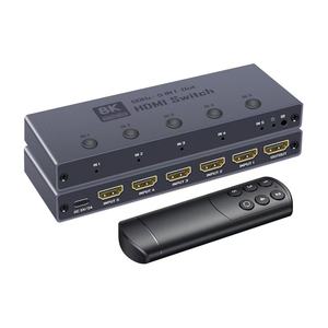 Conmutador <span class=keywords><strong>HDMI</strong></span> 8K de 5 Puertos SYONG con IP, 5 Entradas y 1 Salida, Conmutación Automática, Compatible con 8K60Hz 4K120Hz HDR10+ HDCP 2.3 48Gbps <span class=keywords><strong>HDMI</strong></span> <span class=keywords><strong>2.1</strong></span> Splitter - Product Image 1