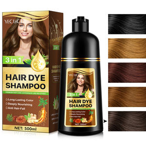 YECUCE Reduce Graying 500ml Champú Tinte para el Cabello Color Café Oscuro con Jengibre, Champú Anticaída 3 en 1 - Product Image 5