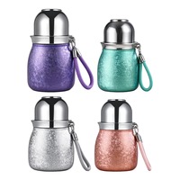 Gobelet isotherme en acier inoxydable SUS316 de 380 ml, finition texturée, avec couvercle et sangle, portable pour les voyages