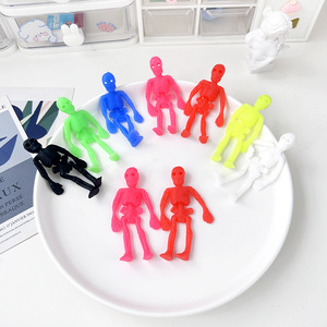 Skeleton Man TPR Soft <b>Stretch</b> <b>Toy</b> For Children Halloween Decoration 3-6 Years Old Animated Shape Stress Relief Plaything - Product Image 3