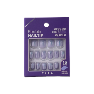 Pointe d'ongle flexible T.I.T.A, 16 pièces, forme carrée, pour usage quotidien - Product Image 2