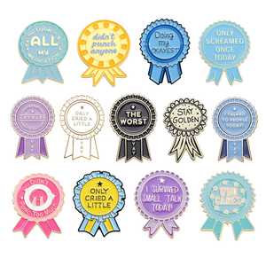 Onhandige Slechtste Medaille Broches Sarcastische Citaten Grappige Emaille Spelden Metalen Badge Kraag Revers Voor Kleding Sieraden Hoed Accessoires - Product Image 1