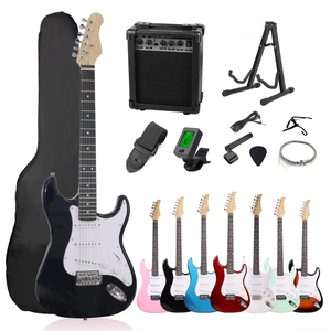 セットソリッドボディメープルネック弦楽器STスタイルオールインワンエレキギターキット - Product Image 2