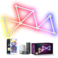 Lampe murale intelligente LED WIFI moderne Barre lumineuse RGB Modulaire DIY Application Rythme musical Rétroéclairage TV Chambre à coucher Salle de jeux
