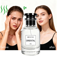 Vente en gros de brume corporelle naturelle aux herbes, anti-odeur, style parfum, en vaporisateur portable longue durée, tendance orientale moderne, Eau de