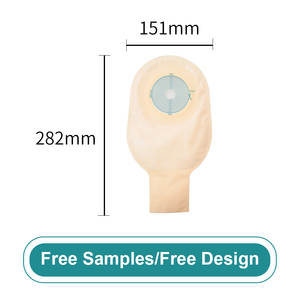 أكياس فغر القولون من شركة تصنيع المعدات الأصلية تزود قطعة واحدة كيس فغر قابل للصرف مع خطاف وإغلاق حلقي 15: 60 قطع ليناسب - Product Image 2