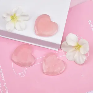 Hot Selling Private Label Custom heart-shape Body Scraping Massage Tool Facial Natural Rose Quartz Jade Gua Sha