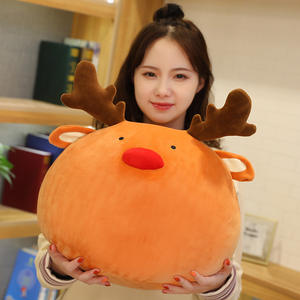 Vente en gros de jouets en peluche de série de Noël oreiller Père Noël wapiti poupée bonhomme de neige poupée <span class=keywords><strong>elfe</strong></span> de Noël chauffe-mains cadeau de vacances - Product Image 3