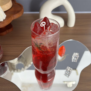 Smokeless Flameless Aromatherapy Jelly Wax <b>Candles</b>-Strawberry Soda Scented Fruit Home Decor for Holiday & Christmas - Product Image 1