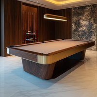 Wanyaju Table de billard en bois massif de haute qualité personnalisée Ardoise de conception standard de luxe avec boules de billard Table de billard en ardoise