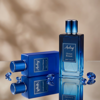 Flacons de parfum vides en verre de 100 ml, rectangulaires rouges modernes et uniques avec design pulvérisateur, fabriqués par Anding