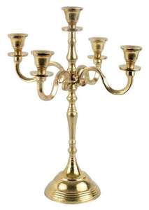 Meilleure vente Bougeoir en laiton massif de créateur couleur or de qualité supérieure pour les décorations de fête de mariage - Product Image 4