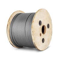 Chinesische Fabrik SS ASTM 304 316 Edelstahldraht 12mm Edelstahlseil Kabel