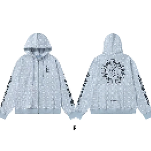 <span class=keywords><strong>Felpa</strong></span> <span class=keywords><strong>con</strong></span> cappuccio casual Chrome Hearts 2024 <span class=keywords><strong>con</strong></span> cerniera, 100% cotone, stampa digitale a tinta unita, vestibilità ampia per la stagione invernale - Product Image 3