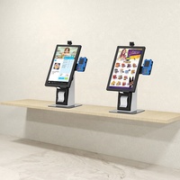 21,5" Terminal de caisse pour restaurant, borne auto‑service pour commande et paiement, kiosque à écran tactile