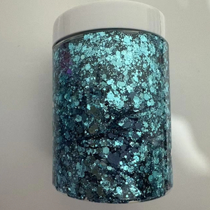 Venta al por mayor Big Jar Chameleon Glitter Gel Face Hair Nail Eye Body Art Liquid Glitter Gel 300ml <span class=keywords><strong>para</strong></span> fiestas - Product Image 4