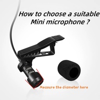 Mini-ventouse anti-bruit en mousse pour microphone de casque de studio d'enregistrement