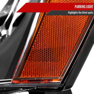 Faro Anteriore di Ricambio per <span class=keywords><strong>Grand</strong></span> <span class=keywords><strong>Cherokee</strong></span> 2005-2007, Alloggiamento <span class=keywords><strong>Nero</strong></span>, Lato Passeggero e Conducente - Product Image 4