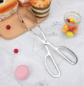 DFT56-Pinzas de acero inoxidable para parrilla al aire libre, herramientas personalizadas para hornear en casa, para pan y carne, SUS430 - Product Image 6