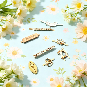 Etichette Metalliche Personalizzate con Logo Inciso, Design alla <span class=keywords><strong>Moda</strong></span>, Ecologiche per Borse - Product Image 3
