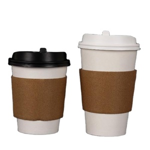 Heat Resistant Coffee Paper <strong>Cup</strong> Sleeve Kraft Cardboard <strong>Holder</strong> With Custom Logo Printing for <strong>Tea</strong> Drink Packaging - Product Image 6