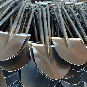 Bêche robuste en acier au carbone et acier inoxydable avec manche en bois pour jardinage, construction et travaux extérieurs - Product Image 4