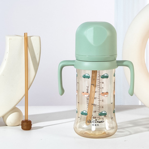 子供用ストローとハンドル付きPPSUシッピーカップ、BPAフリーベビーウォーターボトル - Product Image 4