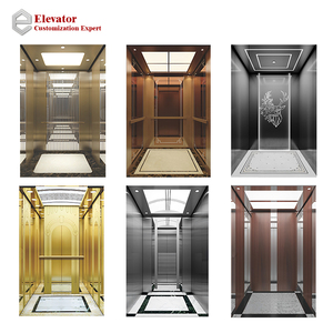 Venta Directa de Fábrica, <span class=keywords><strong>Ascensor</strong></span> de Pasajeros de 2-6 Pisos, Acabado de Espejo Interior, <span class=keywords><strong>Ascensor</strong></span> Comercial de Alta Velocidad de 6.0m/s sin Engranajes - Product Image 3