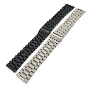 Cinturino per <span class=keywords><strong>Smartwatch</strong></span> in Acciaio Inossidabile a 3 Perle, 20-22mm, Alta Qualità, Regolabile, Sgancio Rapido - Product Image 4