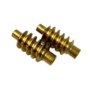 Nonstandard Copper <b>Worm</b> Gears Cnc Lathe Machined Finishing Accuracy For Motor Applications - Product Image 1