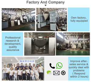 Séchoir électrique à double cône en acier inoxydable sécheur d'air à tambour rotatif sous vide automatique équipement pour usine de fabrication ferme utilisée - Product Image 5