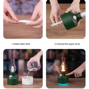 New Product Aroma <b>Humidifier</b> Vintage Lamp <b>Humidifier</b> Smart Home Appliances Mini <b>Humidifier</b> with LED Light - Product Image 6