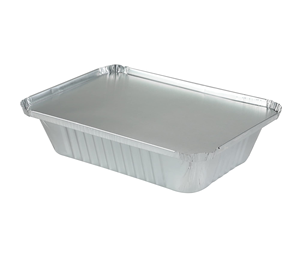 Aluminium Sliver <b>Foil</b> Box with PP Plastic Lid Aluminum Tray <b>Container</b> with Plastic Cover - Product Image 2