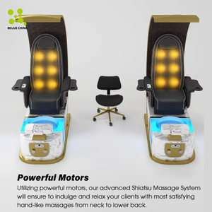 Sillón <span class=keywords><strong>de</strong></span> Pedicura <span class=keywords><strong>de</strong></span> Lujo para Salón <span class=keywords><strong>de</strong></span> Uñas, con Masaje Eléctrico y Bomba <span class=keywords><strong>de</strong></span> Drenaje, Modelo 'The King's Throne' - Product Image 2