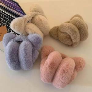 Cache-oreilles pliables en peluche avec oreilles de chat mignonnes, tendance, chauds pour l'hiver, pour étudiantes, cyclistes, résistance au froid, USA Mairun, taille unique - Product Image 2